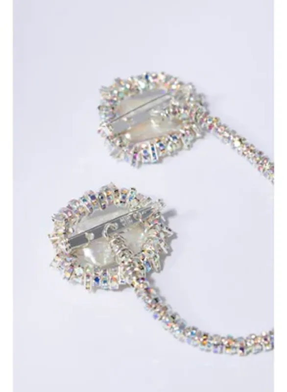 Silencio Chained Brooch Silver