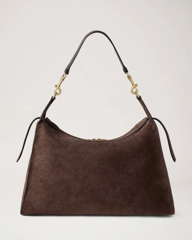 ROXANNE Shoulder Bag Chocolate Suede