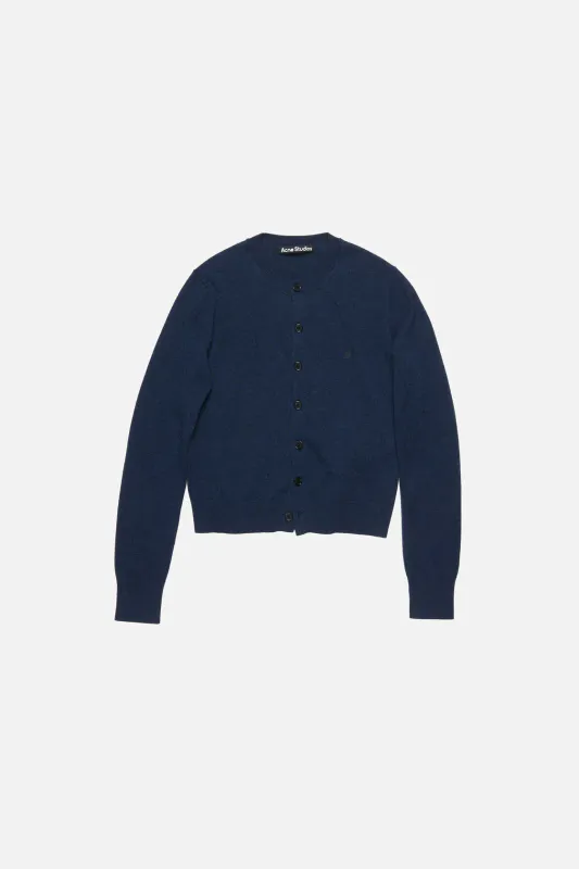 Cardigan Yak Wool Navy Melange 