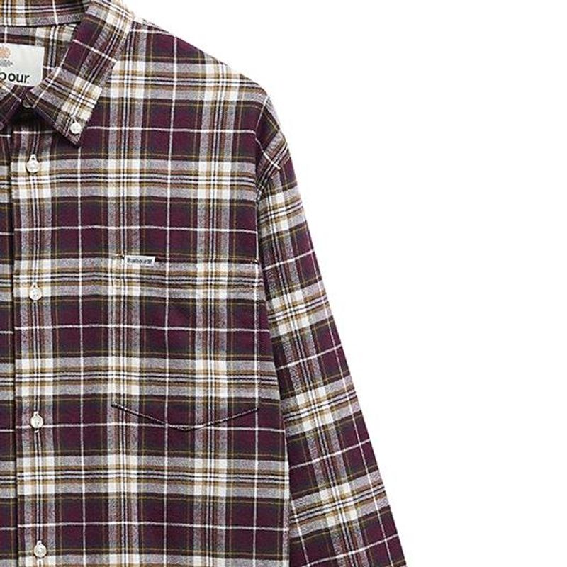 TELFIELD Regular Shirt Bordeaux