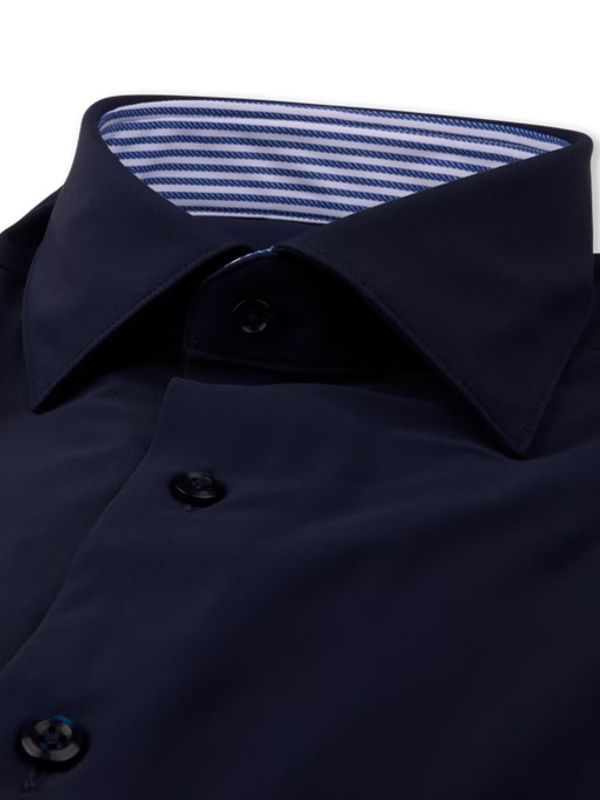 Active Stretch Shirt Navy with Contrast