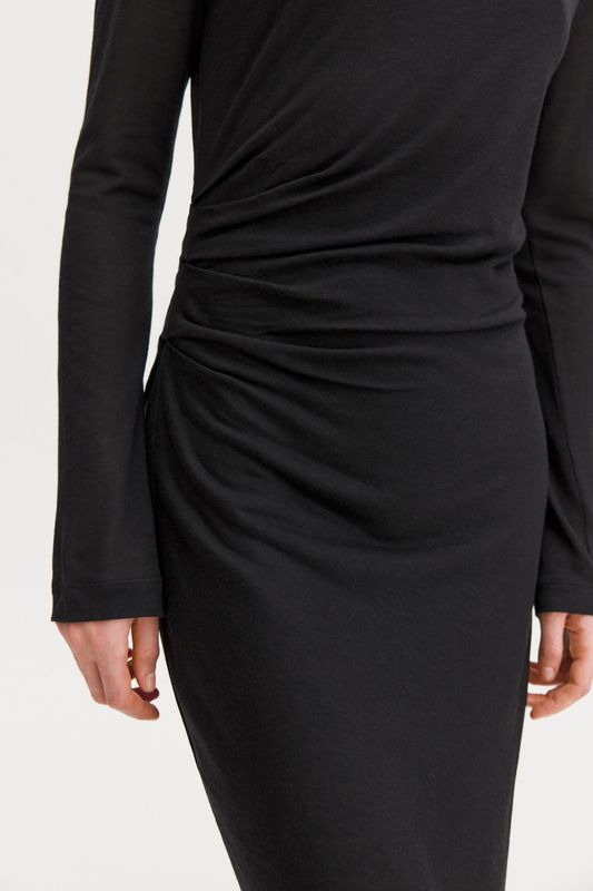 Lyocell Cashmere Dress Black