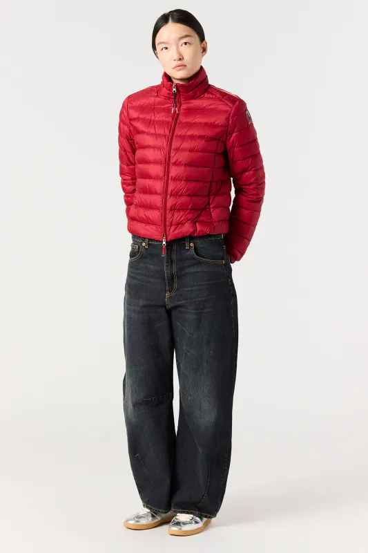 EMILIA Short Light Puffer Cherry Red 