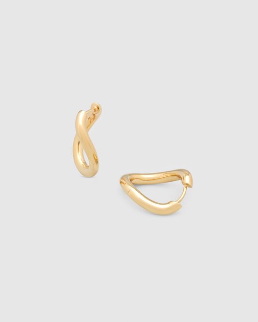 Hovedbilde River Hoops Large Gold