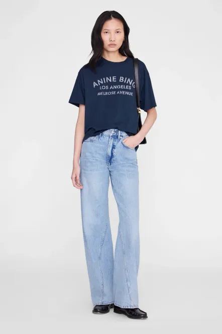 Hovedbilde CADE Tee Melrose Stencil Navy
