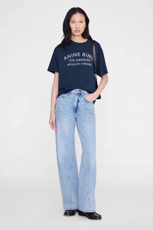 CADE Tee Melrose Stencil Navy