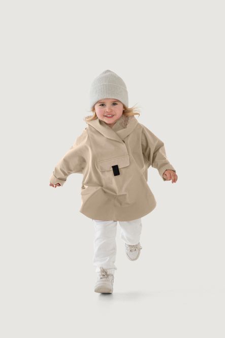 Hovedbilde BERGEN Mini Poncho Beige