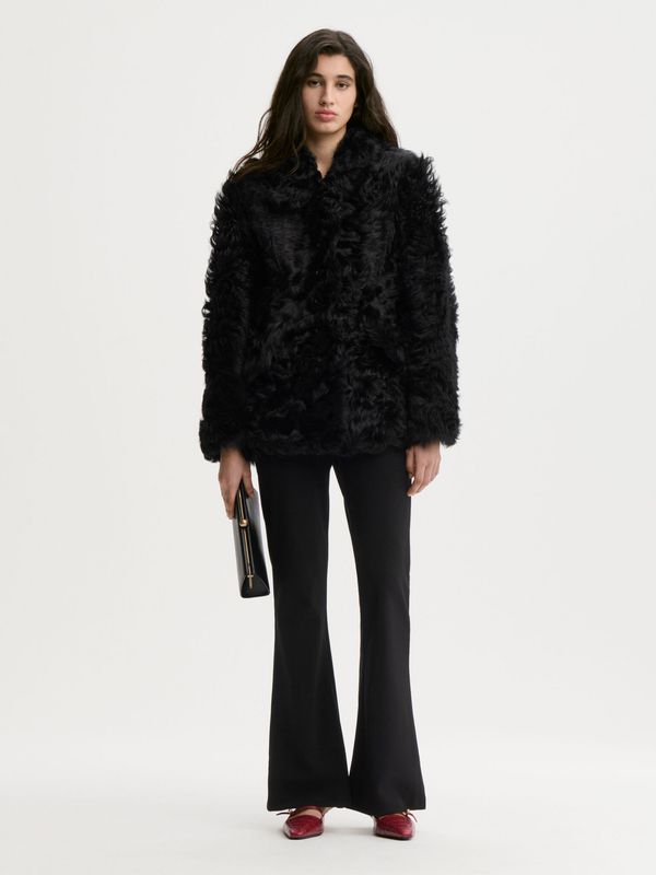 VILESA Flared Trousers Black