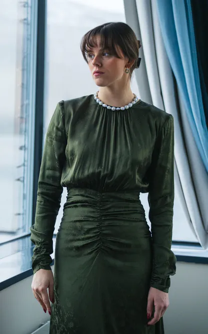Hovedbilde Jacquard Rouching Dress ...