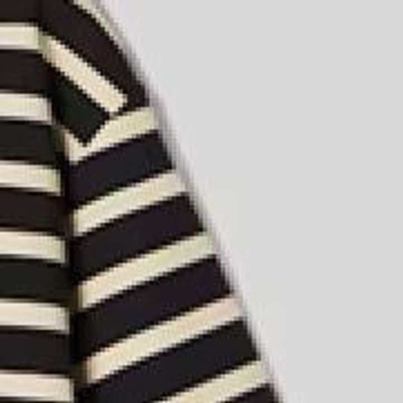 Striped Crewneck Tee Black Pearl Beige