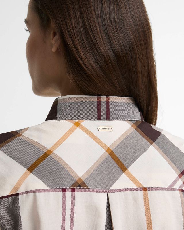 Moorland Relaxed Shirt Ecru Muted Tart
