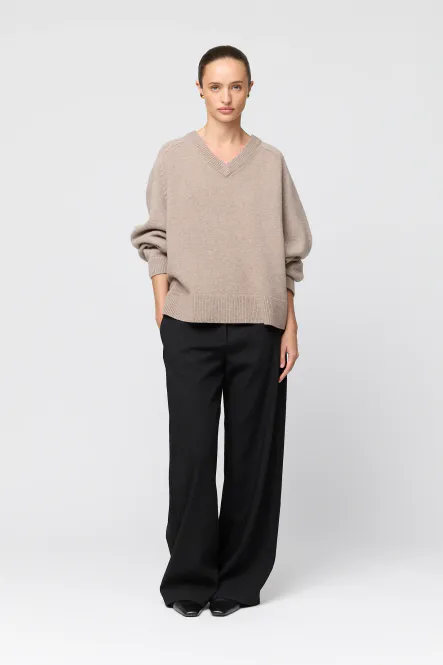 Hovedbilde HARBOUR V-Neck Sweater Wheat