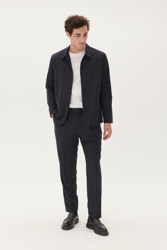 MAWeller Pleat Pant Dark Midnight