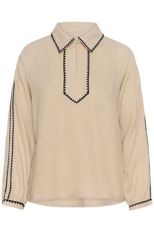 AimyPW Bluse Oatmeal