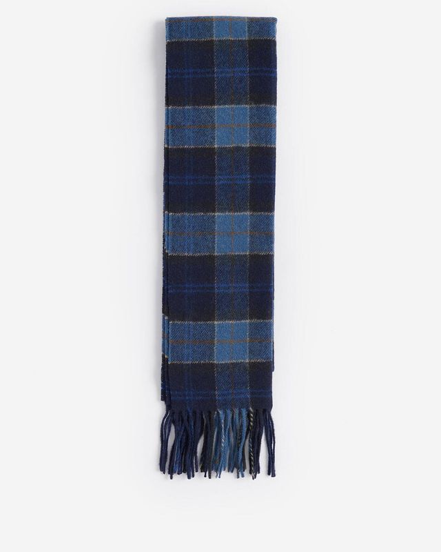TARTAN Lambswool Scarf Midnight Navy
