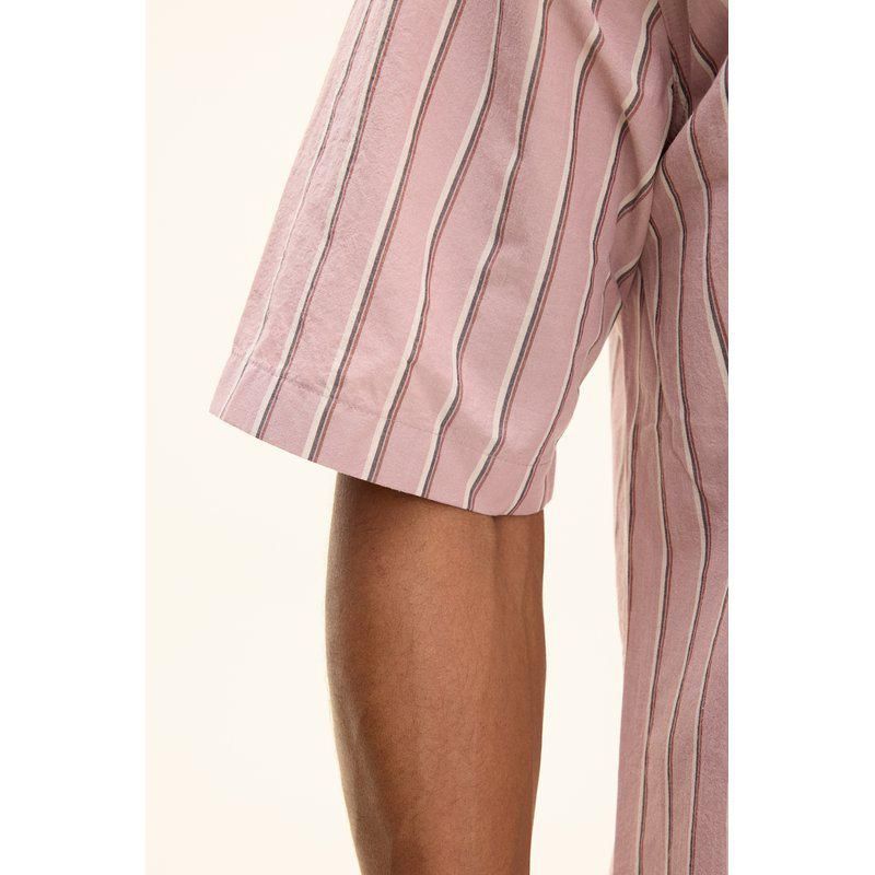 Cuban Striped Shirt Desert Rose