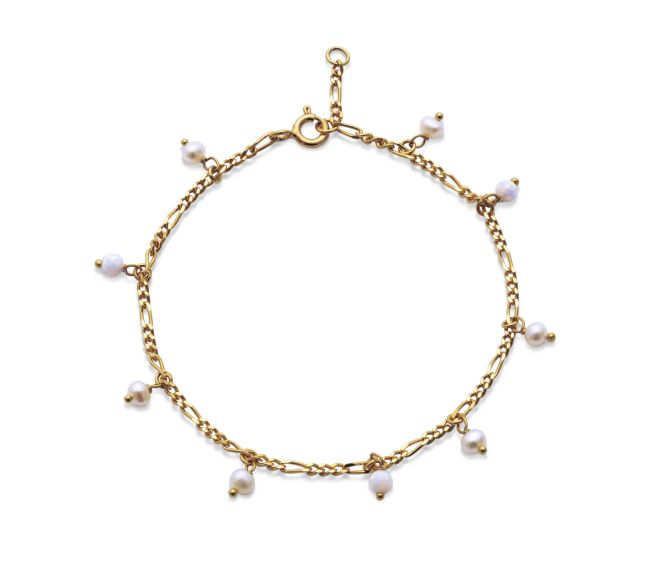 Hovedbilde LULA White Bracelet Gold 