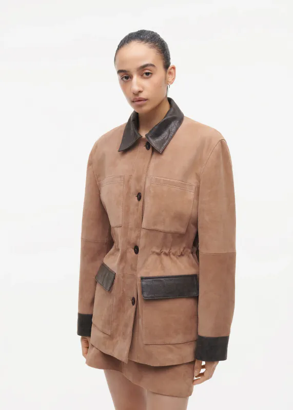 BRUNA Suede Jacket Mousse