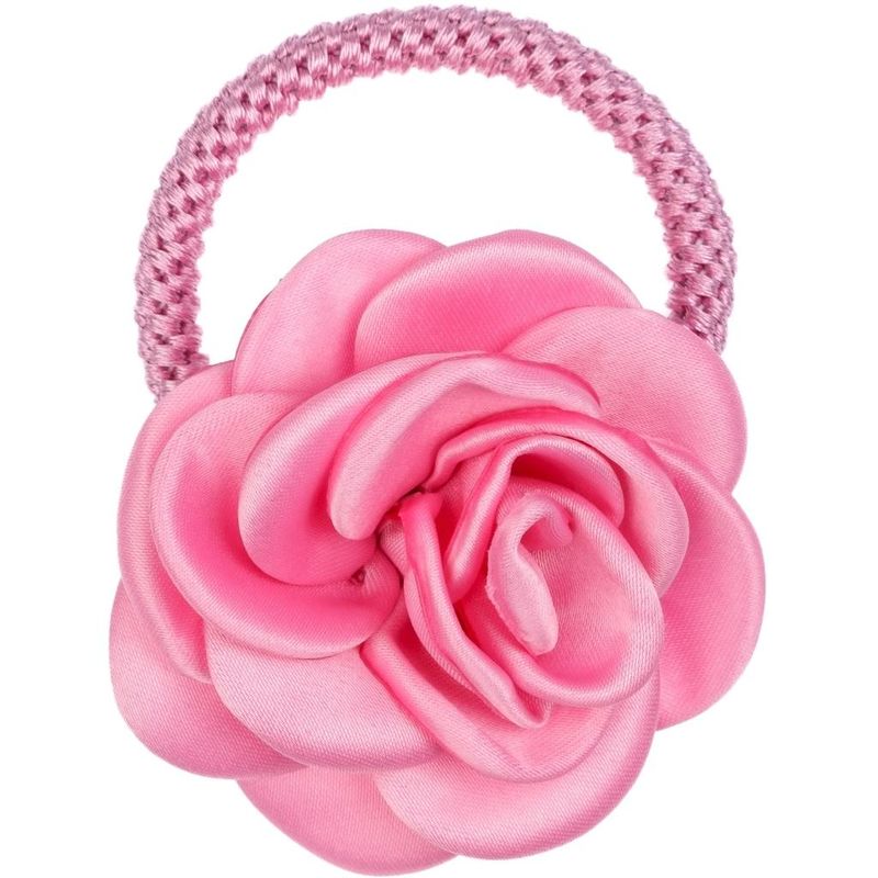 SATIN ROSE Hair Ties