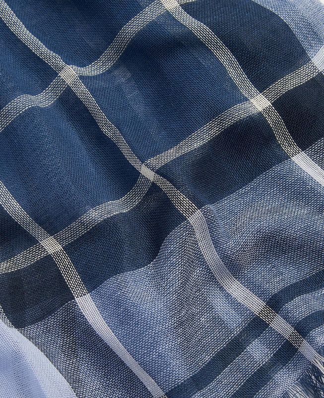 Welton Tartan Scarf Berwick Blue Tartan