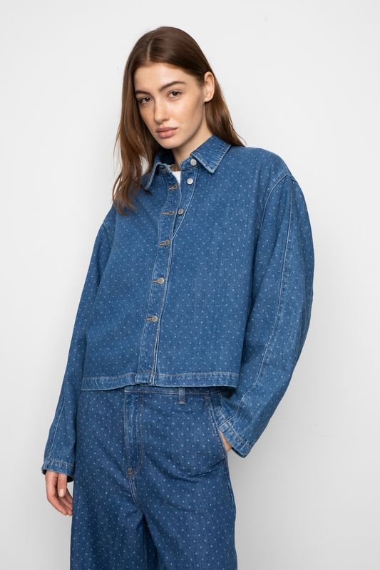 MARLEY Shirt Mid Blue Dot