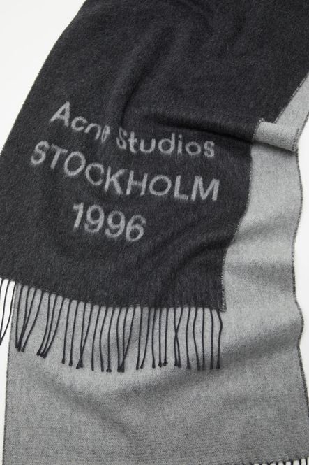 Hovedbilde JACQUARD Logo Scarf Black | ...